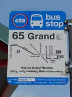 (153'162) - Bus-Haltestelle - Chicago, Navy Pier - am 18.