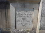 (182'883) - Tafel f�r die Grundsteinlegung zum Wiederaufbau der Semper-Oper am 8.