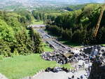 (275'422) - Wasserspiele Wilhelmsh�he und Blick auf Kassel am 11. Mai 2025 von der Wilhelmsh�he aus