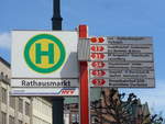 (204'918) - Bus-Haltestelle - Hamburg, Rathausmarkt - am 11.