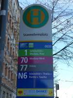 (156'557) - Bus-Haltestelle - Leipzig, Stannebeinplatz - am 17.
