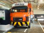 (128'837) - Im Saurer-Museum in Arbon: Saurer-Lastwagen - Pl�ttli Ganz Baumaterial - am 21.