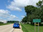 (152'134) - Ank�ndigung von New Glarus in Wisconsin am 8.