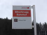 (199'817) - AAGS-Haltestelle - Biberbrugg, Bahnhof - am 8.