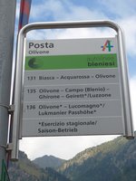 (174'833) - ABl-Haltestelle - Olivone, Posta - am 10.
