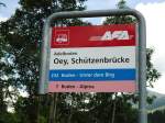 (127'964) - AFA-Haltestelle - Adelboden, Oey, Sch�tzenbr�cke - am 11.