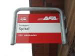 (131'000) - AFA-Haltestelle - Frutigen, Spital - am 15.