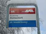 (131'683) - AFA-Haltestelle - Kandersteg, H�ttent�rli - am 26.