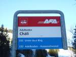 (132'106) - AFA-Haltestelle - Adelboden, Ch�li - am 8.