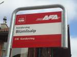(138'472) - AFA-Haltestelle - Kandersteg, Bl�mlisalp - am 6.