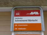 (180'963) - AFA-Haltestelle - Adelboden, Schreinerei B�rtschi - am 4.
