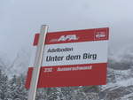 (200'893) - AFA-Haltestelle - Adelboden, Unter dem Birg - am 12.