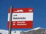 (201'678) - AFA-Haltestelle - Lenk, Rohrbr�cke - am 17.