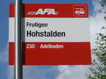 (207'912) - AFA-Haltestelle - Frutigen, Hohstalden - am 14. Juli 2019
