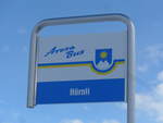 (223'199) - Arosa-Bus-Haltestelle - Arosa, H�rnli - am 2. Januar 2021