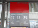 (201'445) - Bernmobil-Haltestelle - K�niz, Weiermatt - am 4. Februar 2019