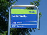 (206'879) - bls-bus-Haltestelle - L�derenalp - am 30.