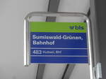 (217'974) - bls-bus-Haltestelle - Sumiswald-Gr�nen, Bahnhof - am 14.
