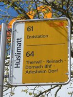 (170'103) - BLT-Haltestelle - Oberwil, H�slimatt - am 16.