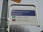 (143'498) - BSU-Haltestelle - Herzogenbuchsee, Bahnhof - am 16. M�rz 2013