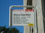 (128'258) - Glarnerbus-Haltestelle - Glarus, Bahnhof - am 7.
