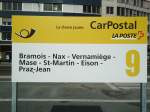 (130'869) - PostAuto-Haltestelle - Sion, Gare - am 1.