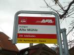 (130'995) - AFA-Haltestelle - Frutigen, Alte M�hle - am 15.
