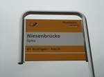 (131'008) - PostAuto-Haltestelle - Spiez, Niesenbr�cke - am 15.