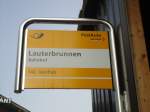 (131'826) - PostAuto-Haltestelle - Lauterbrunnen, Bahnhof - am 30.