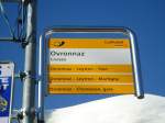 (131'947) - PostAuto-Haltestlle - Ovronnaz, Crois�e - am 2.