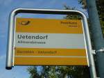 (134'180) - PostAuto-Haltestelle - Uetendorf, Allmendstrasse - am 12.