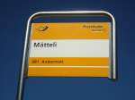 (135'727) - PostAuto-Haltestelle - M�tteli - am 21.