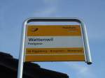 (136'806) - PostAuto-Haltestelle - Wattenwil, Postgasse - am 22.