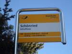 (137'008) - PostAuto-Haltestelle - Sch�nried, Schulhaus - am 25.