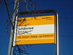 (137'010) - PostAuto-Haltestelle - Sch�nried, Bahnhof - am 25.