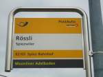 (138'425) - PostAuto-Haltestelle - Spiezwiler, R�ssli - am 6.