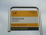 (138'426) - PostAuto-Haltestelle - Spiezwiler, Stegweide - am 6.