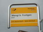 (138'441) - PostAuto-Haltestelle - Wengi b.