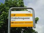 (138'688) - PostAuto-Haltestelle - M�hlin, Fidolinsgasse - am 6.