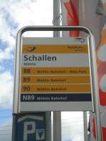 (138'693) - PostAuto-Haltestelle - M�hlin, Schallen - am 6.