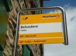 (140'265) - PostAuto-Haltestelle - Furka, Belvedere - am 1.