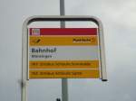(142'445) - PostAuto-Haltestelle - M�nsingen, Bahnhof - am 10.