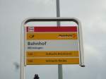 (142'446) - PostAuto-Haltestelle - M�nsingen, Bahnhof - am 10.