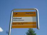 (146'242) - PostAuto-Haltestelle - Blatten (L�tschen), K�hmad