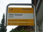 (147'388) - PostAuto-Haltestelle - Gstaad, Ober Gstaad - am 28.