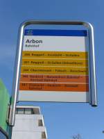 (149'435) - PostAuto-AOT-Haltestelle - Arbon, Bahnhof - am 29.