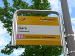 (151'053) - PostAuto-Haltestelle - Del�mont, Gare - am 29.