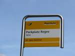(154'435) - PostAuto-Haltestelle - Spiez, Parkplatz Regez - am 24.
