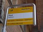 (154'866) - PostAuto-Haltestelle - Gadmen, Post - am 1.