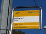 (156'345) - PostAuto-Haltestelle - Fiesch, Bahnhof - am 31.